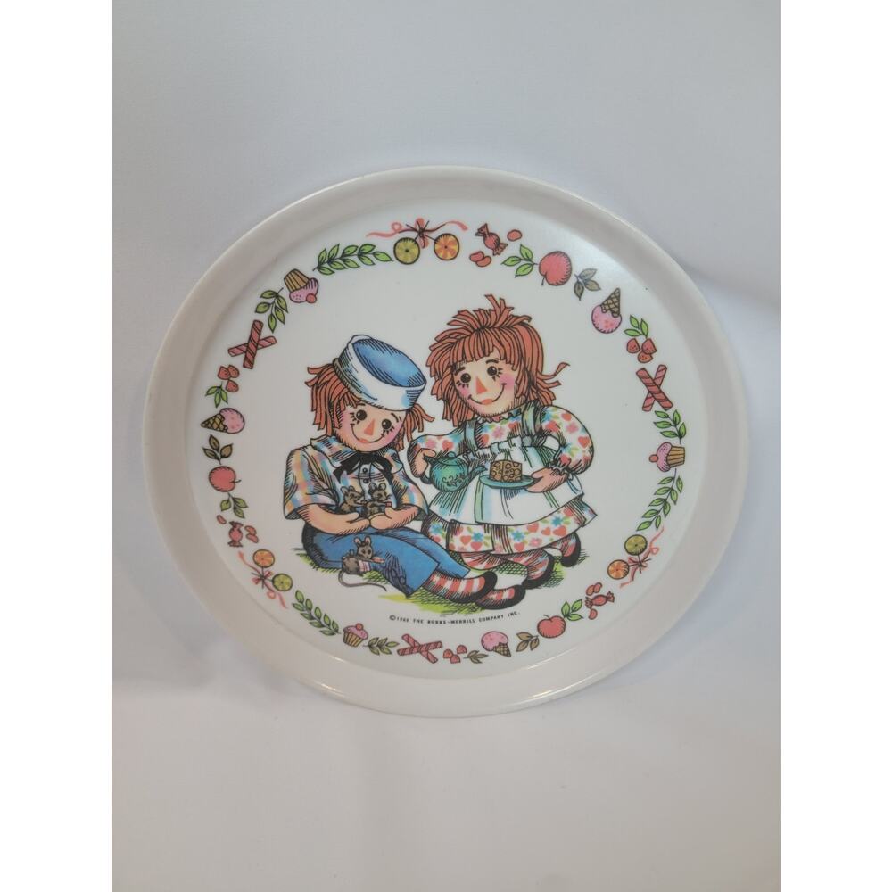 Raggedy Ann & Andy 1969 Plate 3101 Vintage Oneida
